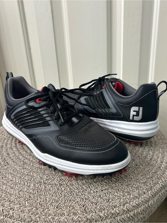 FootJoy Other - Mens FootJoy FJ Fury Golf Shoes 51103 Black /Grey/Red Sz 8M